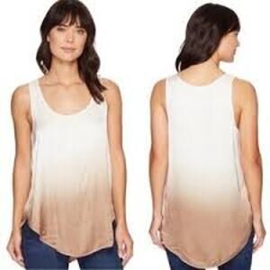 PLANET by Lauren G Dip Dye Tank Top MINIMALIST COMFY LAGENLOOK Small - Med 1
